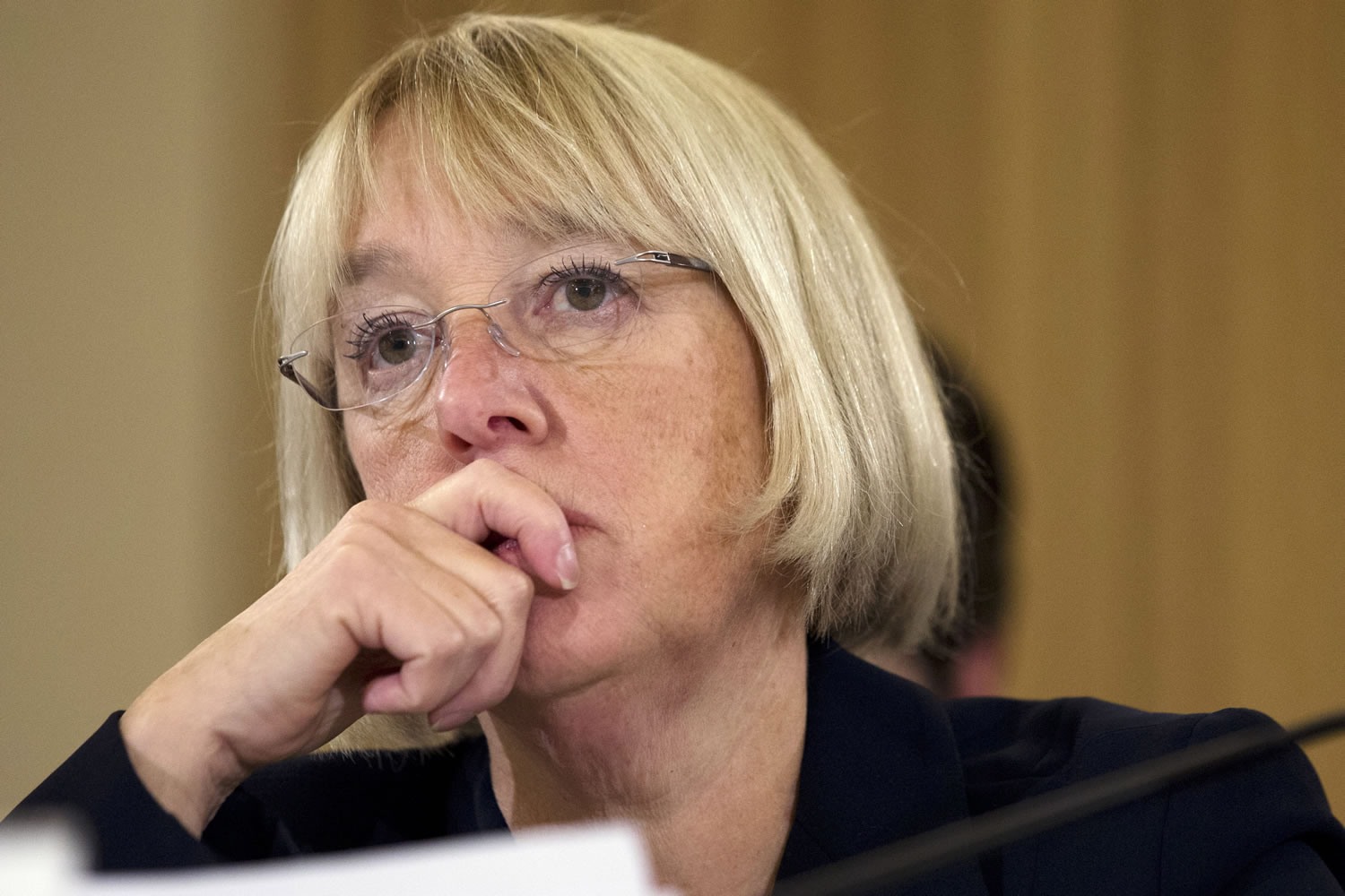 Patty Murray, D-Wash. listens to testimony during a Congressional Budget Conference on Capitol Hill in Washington on Wednesday. - Budget_Battle.JPEG-0bc20