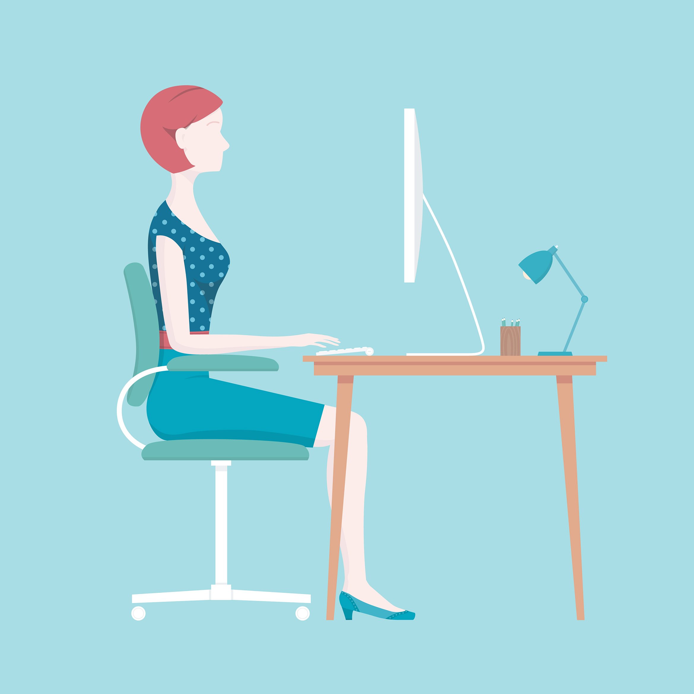 Align yourself with a good sitting posture - The Columbian